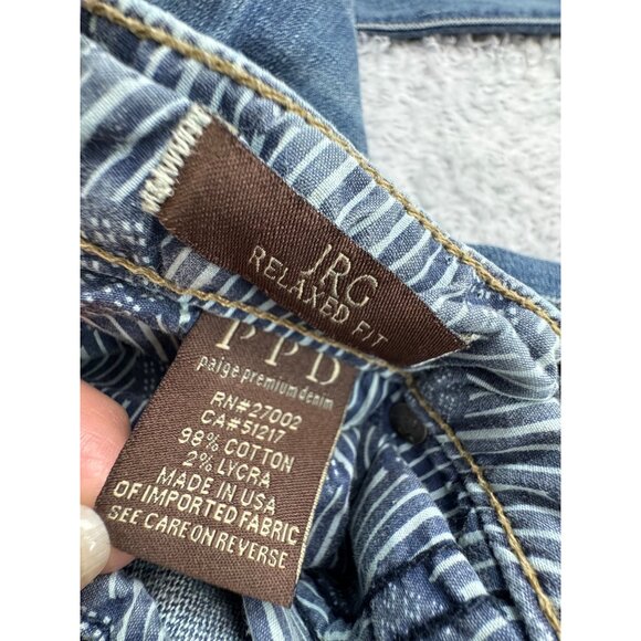 Paige Premium Denim PPD Jrg Relaxed Fit Jeans Size 31 Mens Blue Cotton Blend NWT - Picture 8 of 16